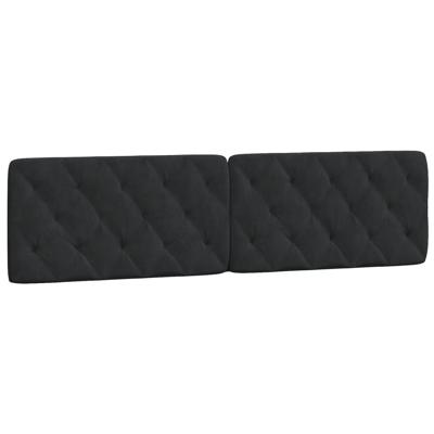 Bed met matras fluweel zwart 200x200 cm