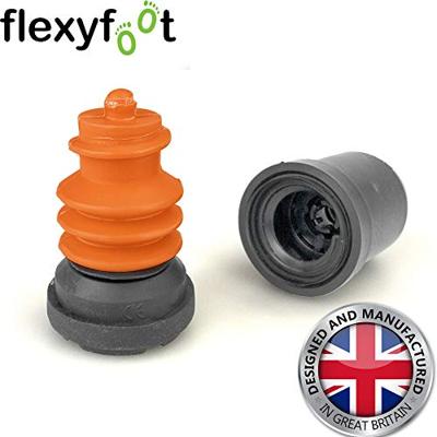 Flexyfoot stokdop | Vervangbare dop | Grijs | Schokabsorberend | PR30044-G