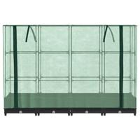 Plantenbak verhoogd met kashoes 160x40x123 cm rattanlook - thumbnail