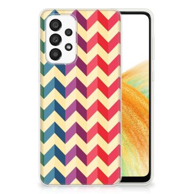Samsung Galaxy A33 5G | TPU bumper | Zigzag Multi Color Samsung Galaxy A33 5G | TPU bumper | Zigzag Multi Color