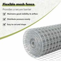 VidaXL Hek met paal zilver 0,4 x 25 m staal - thumbnail