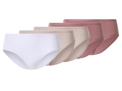 esmara Set van 5 dames hipsters (roze/wit, L (44/46)) esmara Set van 5 dames hipsters (roze/wit, L (44/46))