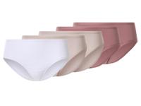 esmara Set van 5 dames hipsters (roze/wit, L (44/46)) - thumbnail