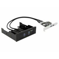 Delock 61893 2 + 2 poorten USB 3.2 Gen 1-controllerkaart - thumbnail