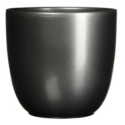 Bloempot Pot rond es/17 tusca 18.5 x 19.5 cm antraciet Mica - Mica decorations