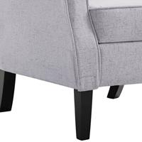 Fauteuil stof lichtgrijs - thumbnail