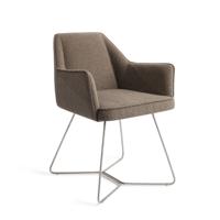 Jesper Home Eetkamerstoel 'Tome' Beehive Steel, kleur Idaho Potato - thumbnail