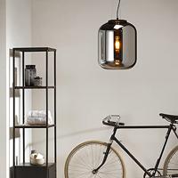 QAZQA Smart hanglamp zwart met smoke glas incl. WiFi A60 - Bliss - thumbnail