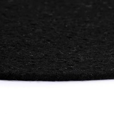 VidaXL Placemats 4 st rond 38 cm katoen effen zwart