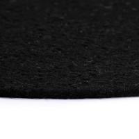 VidaXL Placemats 4 st rond 38 cm katoen effen zwart - thumbnail
