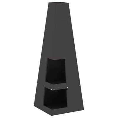 Vuurkorf Zwart 35 x 35 x 100 cm Koudgewalst staal