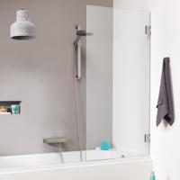 Badwand by Sealskin &apos;I AM&apos; 75x160 cm Chroom/Zilver 1 deel Helder Antikalk glas - thumbnail