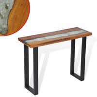 Wandtafel 100x35x75 cm teakhout - thumbnail