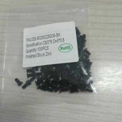 Notebook Computer Repair Screw Thin Flat Wafer Head Cross Black Zinc CM3*6 D=5*0.8 100pcs/set Notebook Computer Repair Screw Thin Flat Wafer Head Cross Black Zinc CM3*6 D=5*0.8 100pcs/set