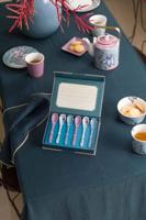 Pip Studio Oriental Flower Festival Set/6 Theelepels Blauw - thumbnail