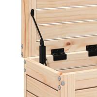 Tuinvoetenbank 62x31,5x52 cm massief grenenhout - thumbnail