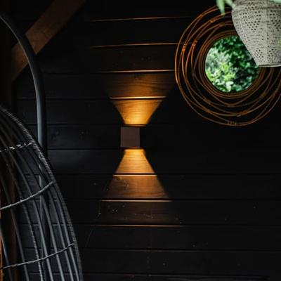 QAZQA Buiten wandlamp roestbruin incl. LED 2-lichts IP54 - Edwin QAZQA Buiten wandlamp roestbruin incl. LED 2-lichts IP54 - Edwin