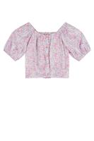 NoNo zomer blouse meisjes - blauw - cropped, AOP - Tomas - thumbnail