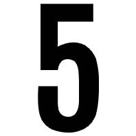 RZB 99222.013.5 Cijfer „5 100 mm 1 stuk(s)