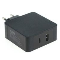 USB Dual netadapter - USB-C en USB - ondersteunt USB-PD (Power Delivery) - 57W - thumbnail
