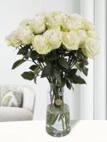 20 witte rozen uit Ecuador - thumbnail