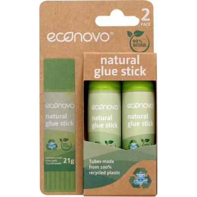 Econovo plakstift, 21g, blister van 2 stuks
