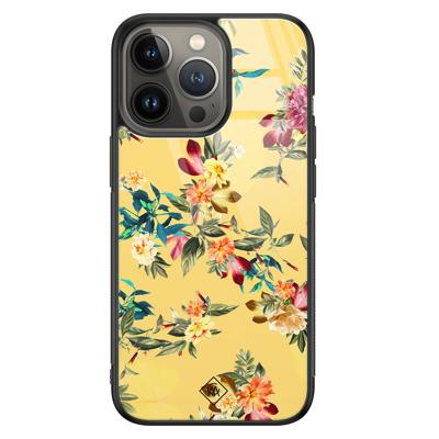 iPhone 13 Pro glazen hardcase - Florals for days