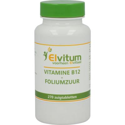 Elvitum Vitamine B12 + Foliumzuur Zuigtabletten