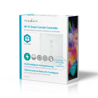Nedis SmartLife Wandschakelaar | Wi-Fi | 300 W | Glas | Wit | 1 stuks - WIFIWC10WT WIFIWC10WT - thumbnail