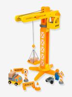 Small Foot - houten kraan bouwplaats met accessoires, 14dlg. - thumbnail