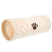 TRIXIE KATTENTUNNEL PLUCHE BEIGE 22X22X60 CM - thumbnail