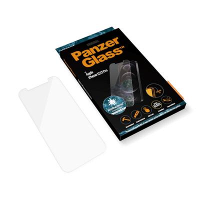 PanzerGlass 2708 Antibacteriële beschermglas geschikt voor Apple iPhone 12/12 Pro, Standard Fit,Klassiek