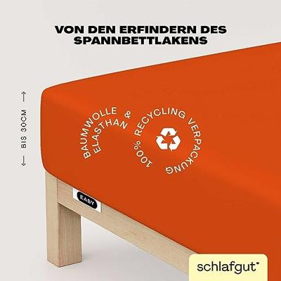 Schlafgut Schlafgut EASY Jersey Elasthan Hoeslaken M - 120x200 - 130x220 269 Red Mid - thumbnail