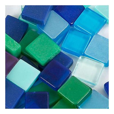 Creativ Company Mini mozaiek, afm 5x5 mm, dikte 2 mm, blauw/groen harmonie, 25 gr/ 1 doos