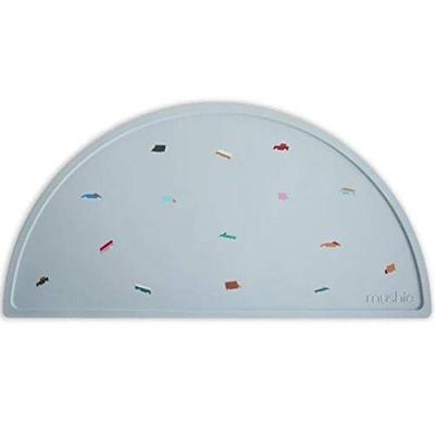 Siliconen tafelset mushie hemelsblauw