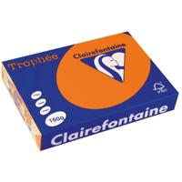 Clairefontaine Trophée Intens, gekleurd papier, A4, 160 g, 250 vel, feloranje - thumbnail
