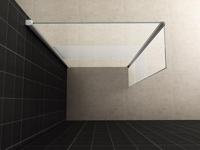 Wiesbaden Partly hoekwand gedeeltelijk matglas 300 x 2000 mm, 10 mm nano glas - thumbnail