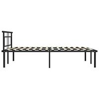Bedframe metaal zwart 160x200 cm - thumbnail