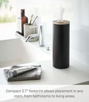 Yamazaki Tissuebox Rond - Rin - Zwart - thumbnail