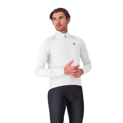 Castelli Emergency 3 Rain Jacket lange mouw white heren L Castelli Emergency 3 Rain Jacket lange mouw white heren L
