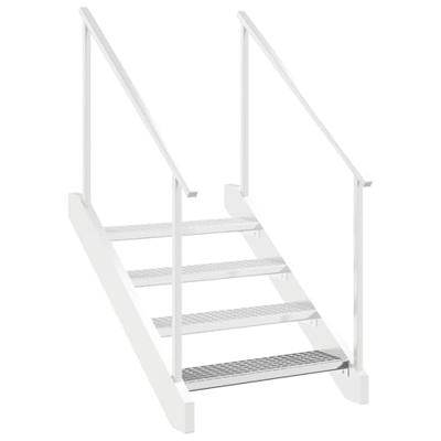 VidaXL Traptrede rooster 80x24x7 cm gegalvaniseerd staal