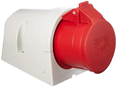 Kopp CEE wandcontactdoos IP44 5P 16A 400V rood
