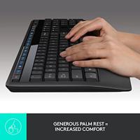 Logitech Wireless Combo MK345 - US-INTL-Layout Muis, Set met toetsenbord en muis, Toetsenbord Draadloos QWERTY, Engels Zwart Numeriek toetsenbord - thumbnail