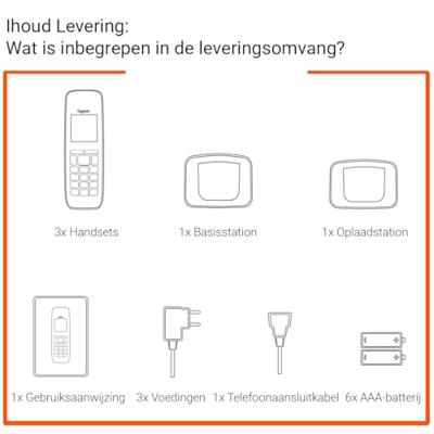 Gigaset AS690R Trio DECT Telefoon Zwart