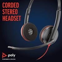 Blackwire C3220 USB-C - Headset - op oor - met bekabeling - USB-C - ruisisolatie - thumbnail