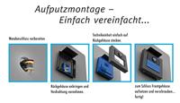 m-e modern-electronics VDV-2010 S Buitenunit voor Video-deurintercom Kabelgebonden, RFID Zilver - thumbnail