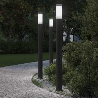 Bolderverlichting 3 stuks 110 cm RVS IP44 - thumbnail