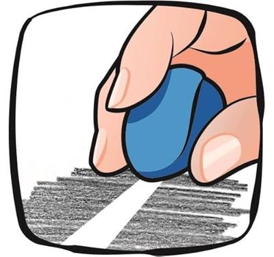 Kneedgum maped croc croc blister 1 stuk blauw