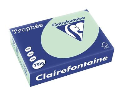 Clairefontaine Trophée Pastel, gekleurd papier, A4, 210 g, 250 vel, groen