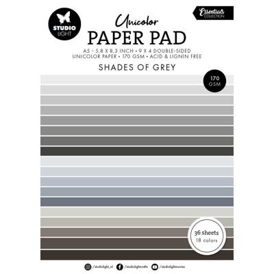 Studio Light • essentials unicolor paper pad shades of grey
